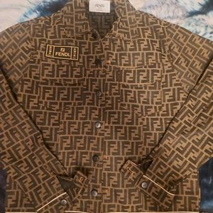 New Mens Fendi Denim Jacket 